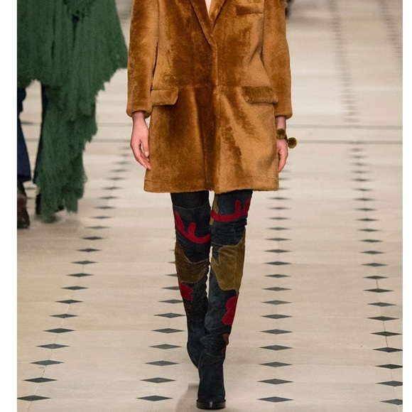 Last chance sale* BURBERRY Prorsum: Patchwork "Allison" Over The Knee Boots *NIB - Picture 4 of 7